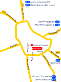 Anfahrtsplan Standort Bochum Innenstadt