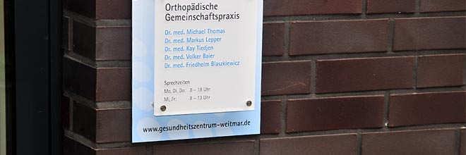 Standort Bochum Weitmar - Mitte der Orthopädischen Gemeinschaftspraxis